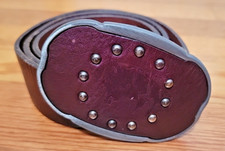 Vintage Gap Women's Brown Belt Genuine Leather Made in Italy Size M