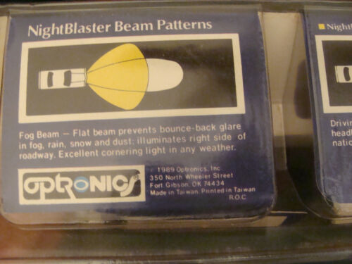 Luces halógenas bláster nocturnas de cuarzo de 55 vatios de lote antiguo Optronics luces antiniebla para conducir - Imagen 3 de 5