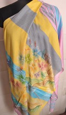 JAMAVAR FLORAL SILK PASHMINA 5cm TASSELS ETHNIC EMBROIDER SHAWL 16 DESIGN CHOICE
