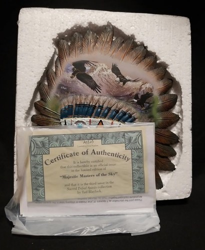 Bradford Exchange Majestic Masters of the Sky Art Eagle Native Indian Decor - Picture 9 of 11