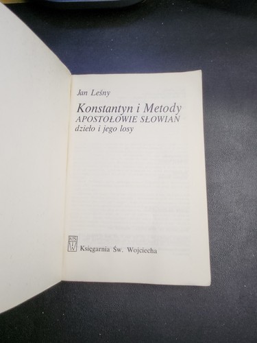 Polish c.1983 Jan Lesny "Constantine and Methodius: Apostles Of The Slavs" - Picture 2 of 4