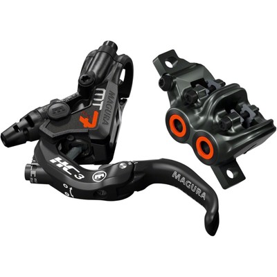 Magura MT7 HC3 Disc Brake and Lever - Front or Rear, Black/Orange 2702285