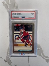 1992 Bowman Sergei Fedorov Foil PSA 7