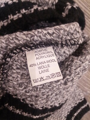 Maglione Bambino Unisex 3-4 Ans PLAUSO - Laine Et Acrylique Gris - Pull Girocollo Made In Italy