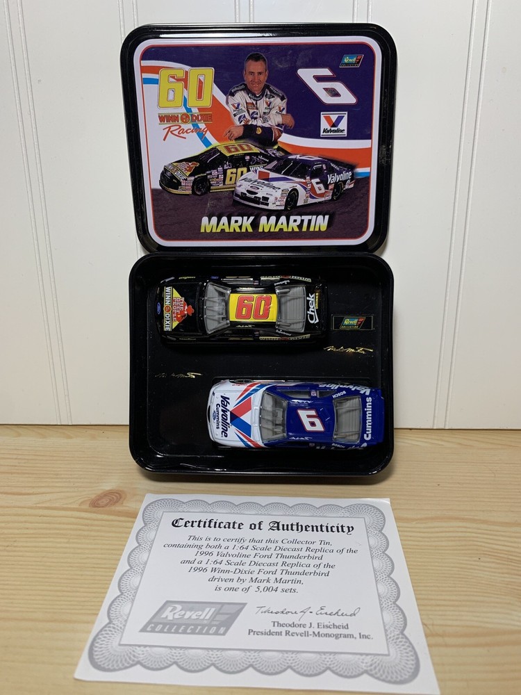 Revell Mark Martin Winn Dixie / Valvoline 1:64 2 Pack W/ Collector Tin
