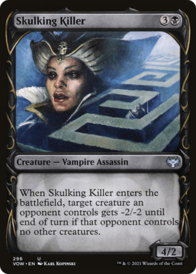x4 Skulking Killer VOW MTG 296/277 SHOWCASE UNCOMMON M/NM 4x
