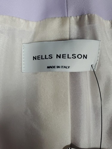 Nells Nelson Collarless Jacket Blazer Purple Lavender Wool/ Silk Size 40/ 4 NWT - Picture 3 of 10