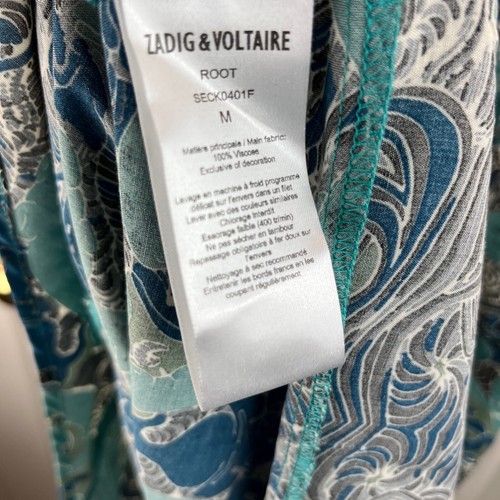 New NWT Women's Zadig & Voltaire Root Robe Sleeveless Dress Asymmetrical Size M - Picture 6 of 7