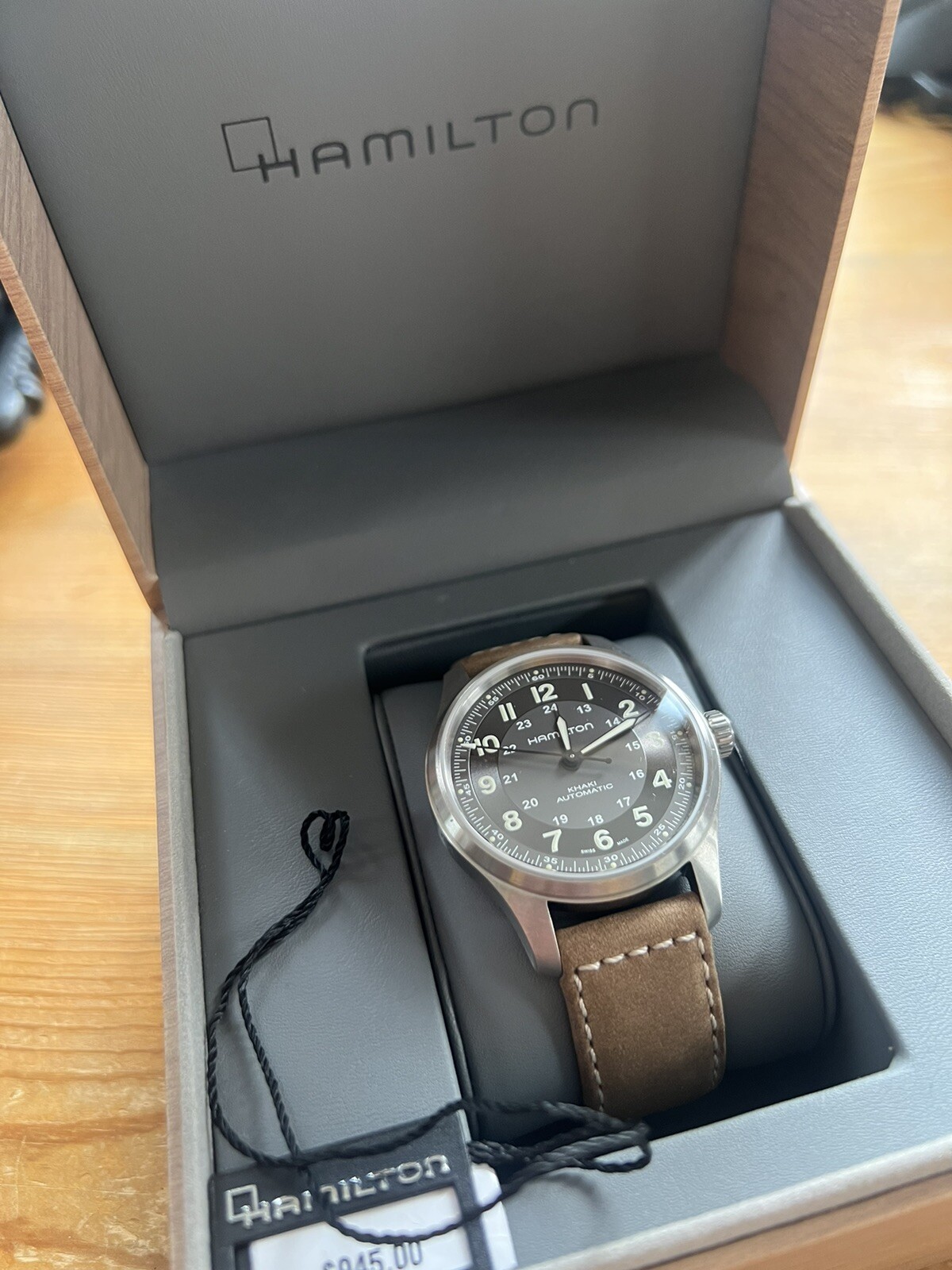 HAMILTON KHAKI FIELD TITANIUM AUTO WATCH 42MM H70545550 | eBay 