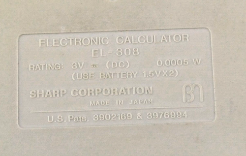 CALCULATRICE SHARP ELSI MATE EL 308 VINTAGE ANNEES 1980 - Photo 10/13