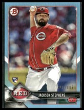 Jackson Stephens #48 2018 Bowman Sky Blue 305/499 Rookie