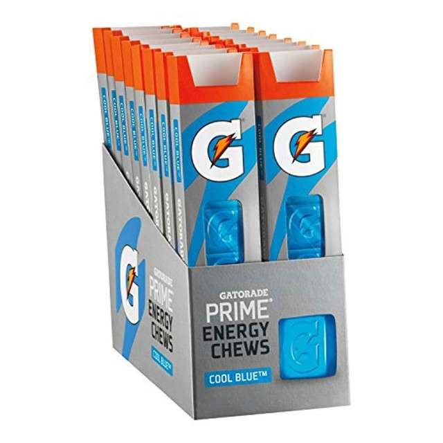 Gatorade Prime Energy Chews Endurance & Body Energy Cool Blue 6 Count