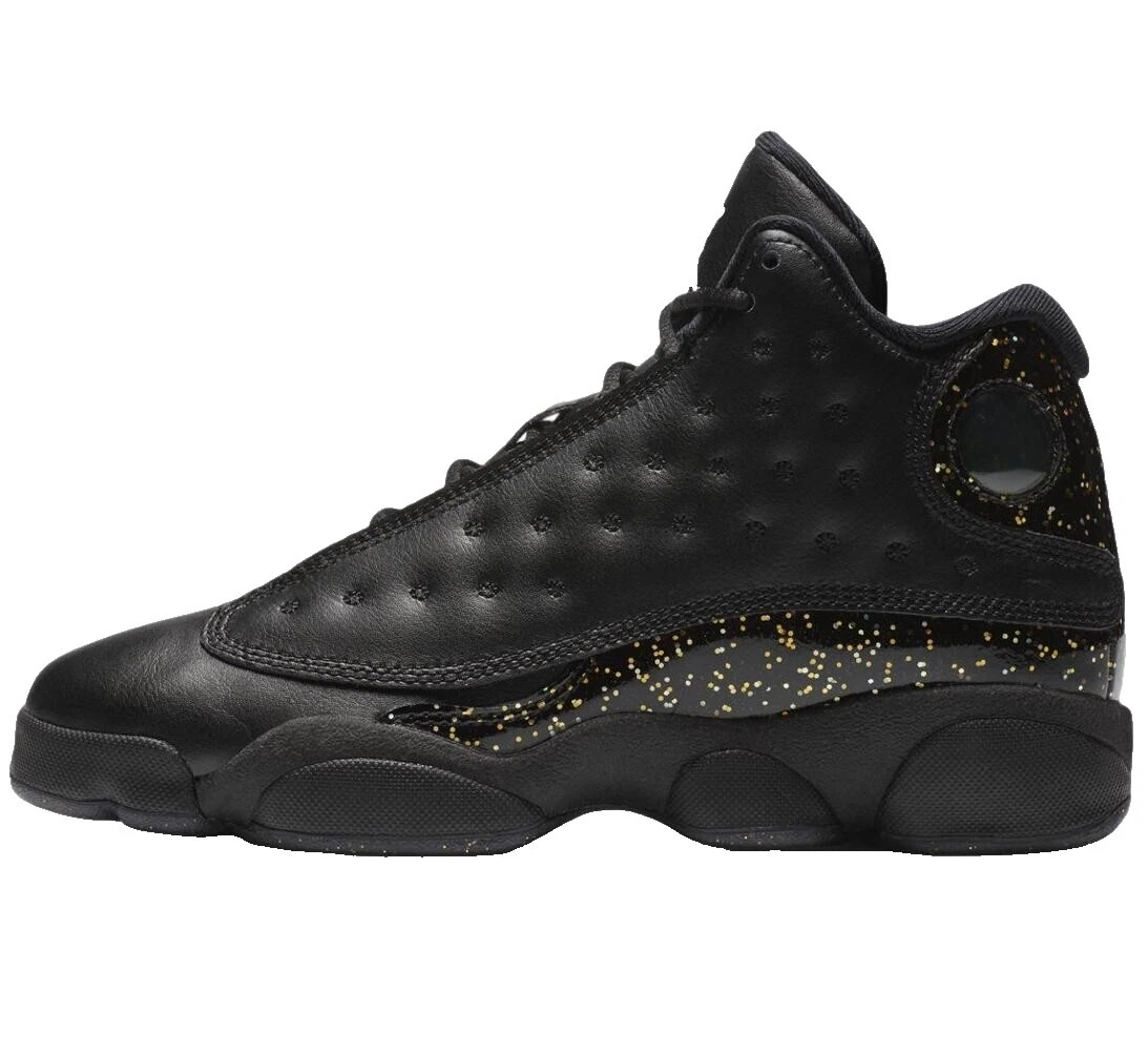 Black Unisex Kids' Jordan 7 US Shoe Shoes