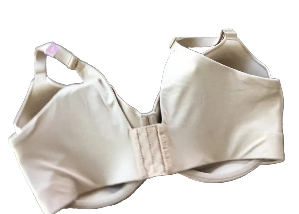 Cacique Balconette Backsmoother Underwire Bra Beige Lane Bryant Satin 46C - Image 2 of 3