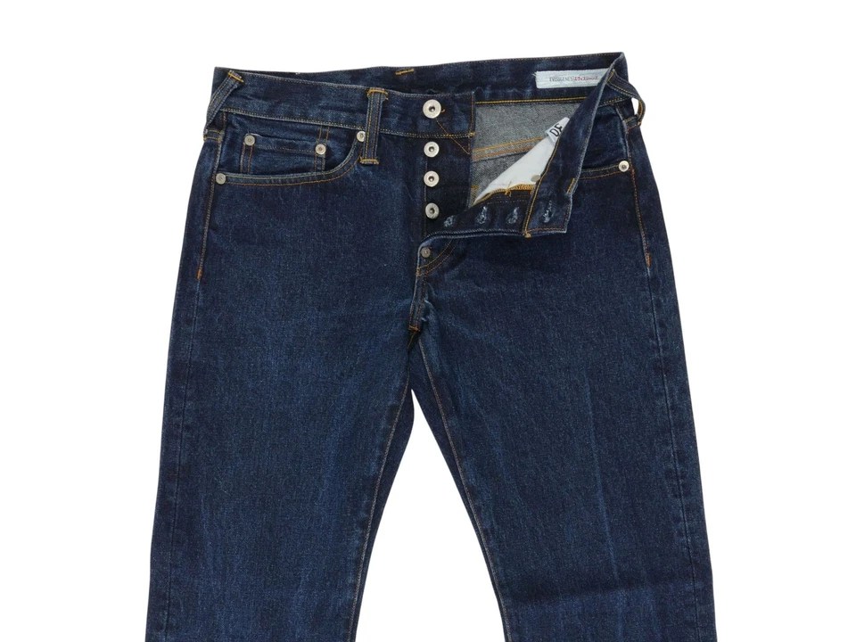 EVISU GENES Damen Jeans Hose W30 blau dunkelblau dark denim gerade - Bild 2 von 4