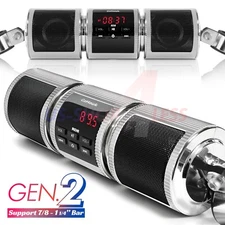 Waterproof Bluetooth Motorcycle Stereo Speakers Soundbar Audio System 4 Wheeler