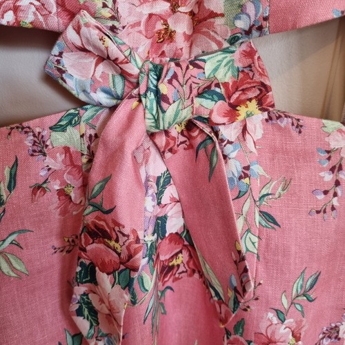 Zimmermann Dress BELLITUDE BOW Sz 0 AU8 UK 8 US 4 IT 40 FR 36 Pink RRP $595 - Picture 11 of 24