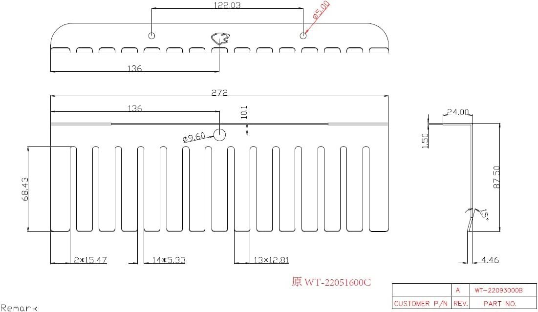 Luigi's Modular Eurorack Patch Cable Holder Wall Mountable, 27cm wide