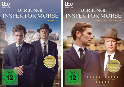4 DVDs * DER JUNGE INSPEKTOR MORSE - STAFFEL / SEASON 8 + 9 IM SET # NEU OVP &