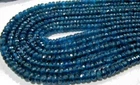 Natural Neon Apatite Rondelle Faceted Beads 4-5mm Strand 14 inches Best Quality