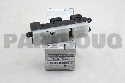 254015X05D Genuine Nissan SWITCH ASSY-POWER WINDOW,MAIN 25401