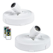 2-Pack LED Spot Light Indoor Battery Operated Led Stick Up Lights with Remote...