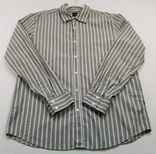 Boss Hugo Boss Button Up Shirt Men’s Extra Large XL Striped Long Sleeves Cotton