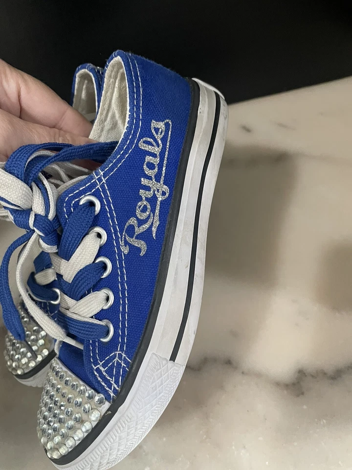 Kansas City Baseball Club Royals Low Top Canvas Shoes Girls Size 11 - Image 4 of 4