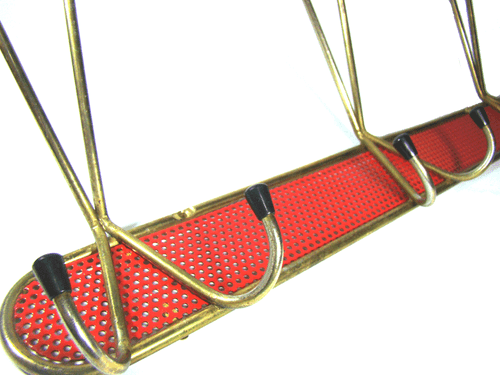 Garderobe Haken,50er Design,Perforated Coat Rack Mid Century Style Mategot 1950s - Bild 2 von 9