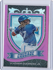 2021 Panini Chronicles Crusade VLADIMIR GUERRERO JR. Pink Prizm Blue Jays 37/50