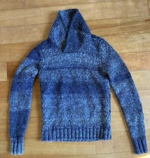 Express Gray  Black Merino Wool Blend Turtleneck Sweater SZ XS