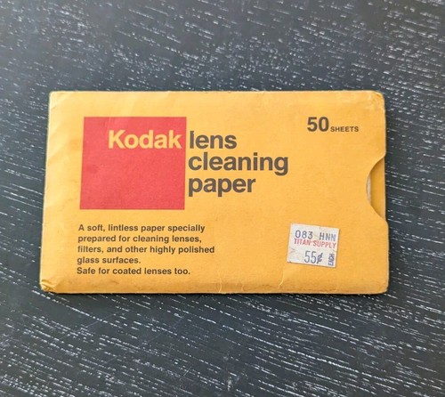 NEW OLD Stock - Kodak Objektivreinigungspapierpaket. 50 Blatt. nicht mehr hergestellt. - Bild 1 von 7