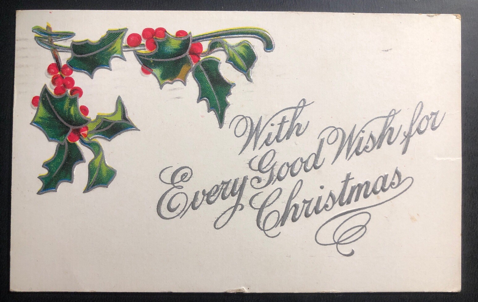 1917 Milwaukee WI Picture Postcard Cover To Cedarburg Christmas Seal 1917-milwaukee-wi-picture-postcard-cover-to-cedarburg-christmas-seal