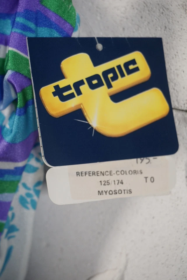 Vintage Panton Ère Tropic France Design Maillot de Bain Taille 0 36 Multicolore - Photo 3/4