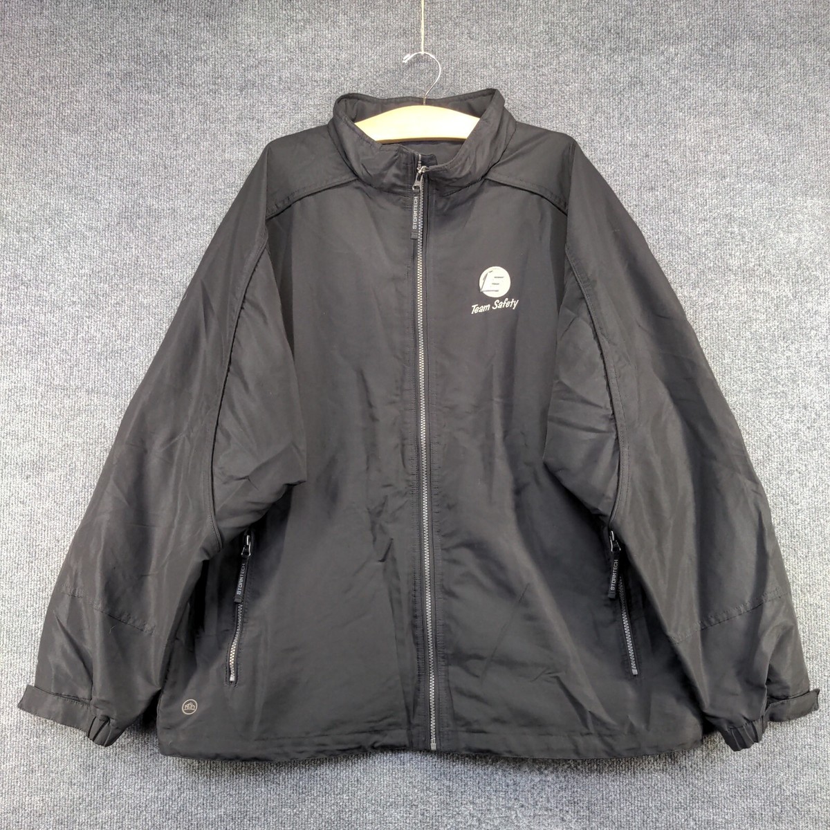 Stormtech Men's Full Zip Windbreaker Jacket XL Black Team