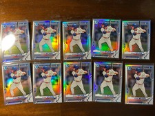 2021 Bowman Chrome Draft Refractors Ethan Wilson 1st Phillies Lot of 10