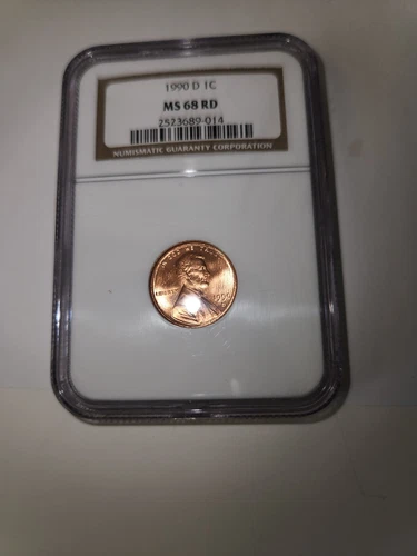 1990D Lincoln Cent NGC MS68 This is a very nice looking coin!...