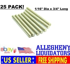 (25 PACK!) Stainless Steel Dowel Pins 1/16" Dia x 3/4" Long FREE SHIPPING! NH