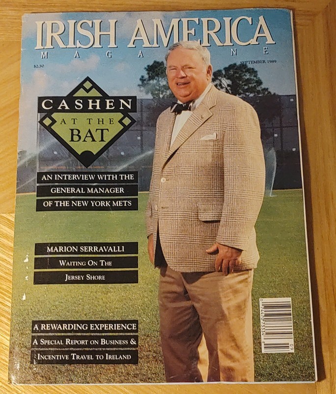 Irish America Magazine September 1989 Frank Cashen New York Mets General Manager