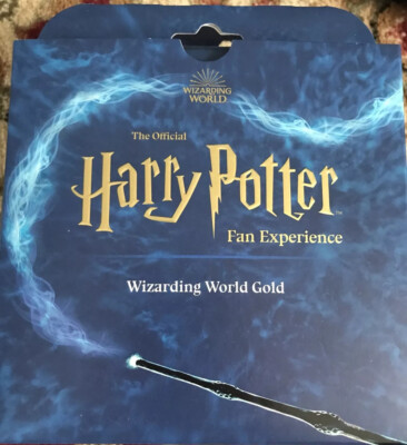 Harry Potter Fan Experience Wizarding World Gold Gift Box