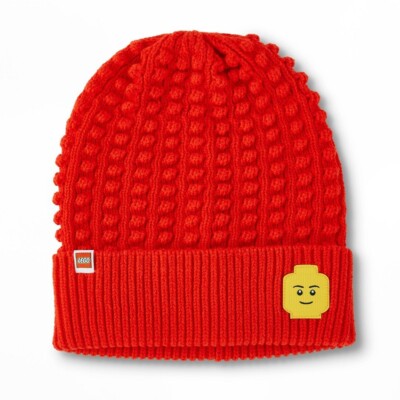 LEGO Target Collection Minifigure Patch Beanie Hat Adult Size Red NEW