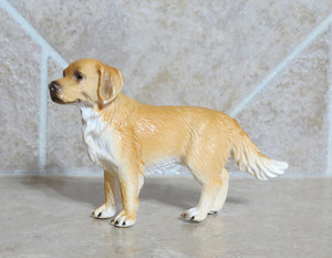 Schleich #16335 Golden Retriever 2 puppy dog yellow canine pet toy