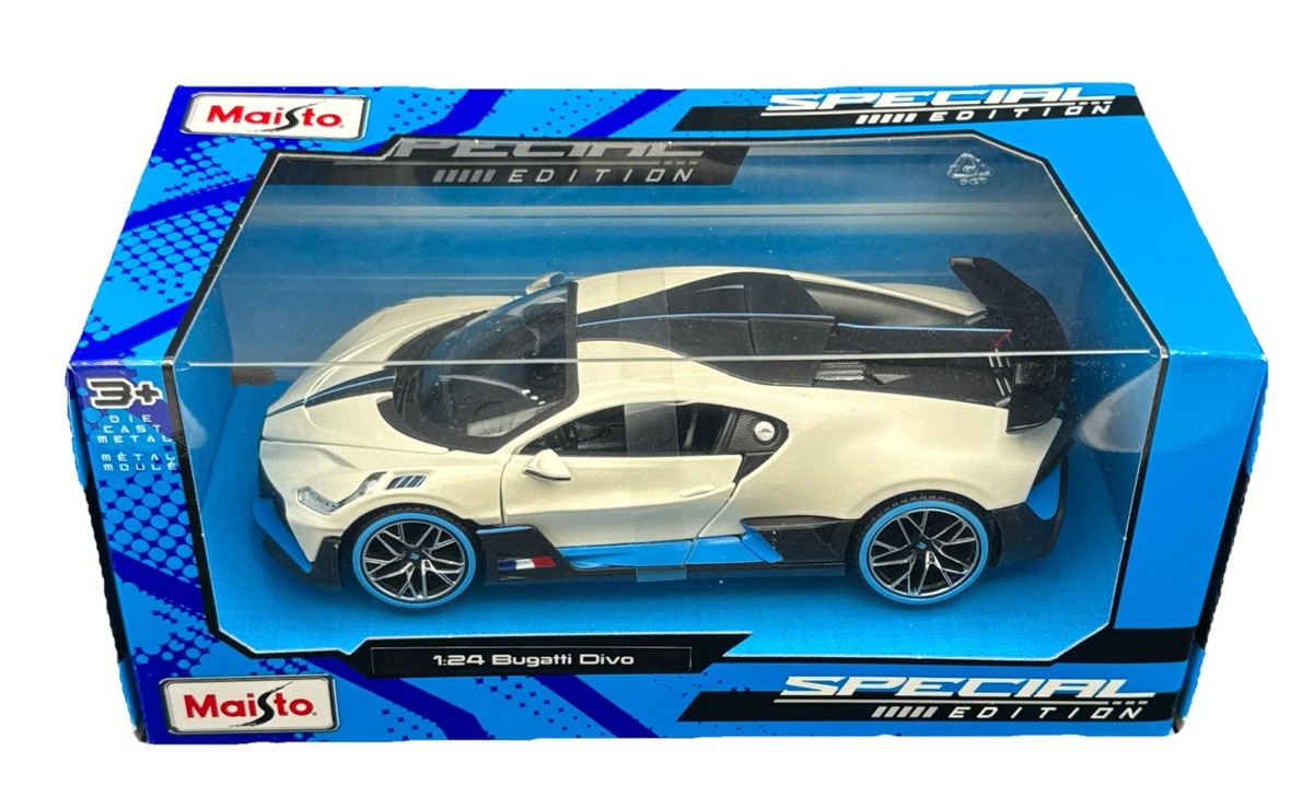 Maisto 2024 Special Edition 1 24 White Bugatti Divo for sale