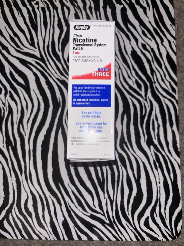 STEP 3: Rugby Clear Nicotine Transdermal System Patch 7mg
