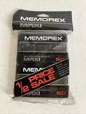 Memorex MRX I MRXI 60 Cassette Tapes 2 Pack Normal Bias New Sealed