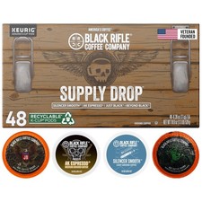 Black Rifle Coffee Supply Drop Variety Pack Keurig K-Cup Pods, 48ct, BB 1/27
