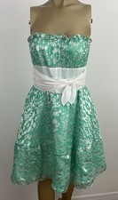 Vintage Betsey Johnson Evening Tea Party Tulle Lace Layered Silk Dress Women's 4