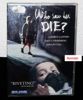 Who saw her Die? (1972) DVD mit George Lazenby- RC 0 - kein dt. Ton - Neu & OVP
