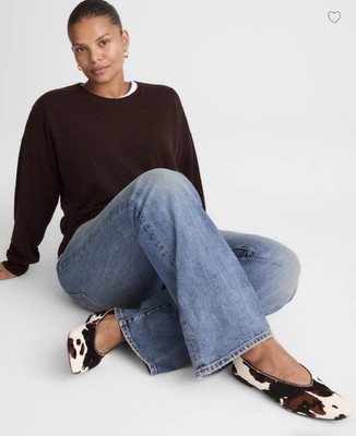 MADEWELL SIZE 9.5 The Mylie Ballet Flat In Calf Hair NX051
