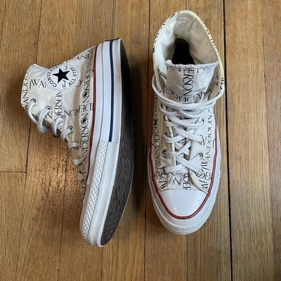 JW Anderson x Converse Chuck Taylor All Star Hi White Mens 6 Womens 8 Limited